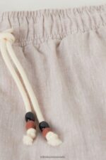 Apparel CA Intimissimi Men Linen and Cotton Trousers 917I-White Linen DD6R6T208 - Image 6