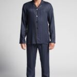 Apparel CA Intimissimi Men Long Modal Pyjamas 095I-Dark Blue DD6R6T309