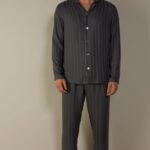 Apparel CA Intimissimi Men Long Modal Pyjamas 816I-Grey DD6R6T303