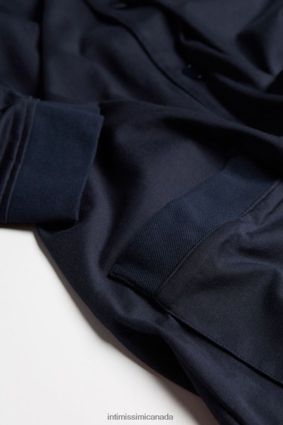 Apparel CA Intimissimi Men Long Pyjamas in Supima Cotton 800-Midnight Blue DD6R6T315 - Image 5