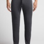 Apparel CA Intimissimi Men Long Silk and Modal Trousers 040-Dark Grey Blend DD6R6T263