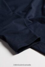 Apparel CA Intimissimi Men Long-Sleeve Stretch Supima Cotton Top 800-Midnight Blue DD6R6T268 - Image 4