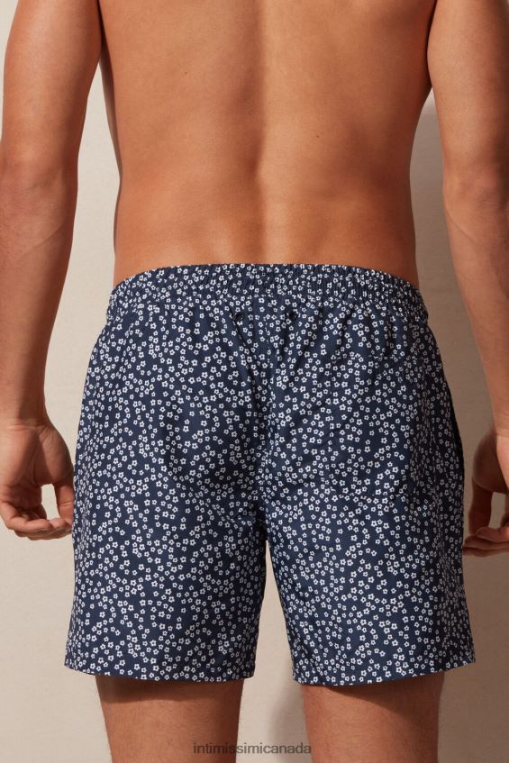 Apparel CA Intimissimi Men Micro Floral-Print Swim Shorts 271J-Micro Floral-Print Deep Blue DD6R6T441 - Image 3
