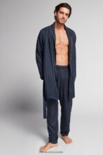 Apparel CA Intimissimi Men Modal negligee 095I-Dark Blue DD6R6T310 - Image 2