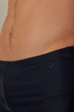 Apparel CA Intimissimi Men Plain Square-Cut Swim Trunks 1467-Intense Blue DD6R6T452 - Image 3