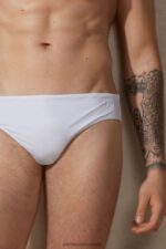 Apparel CA Intimissimi Men Plain Swim Briefs 001-White DD6R6T449 - Image 4