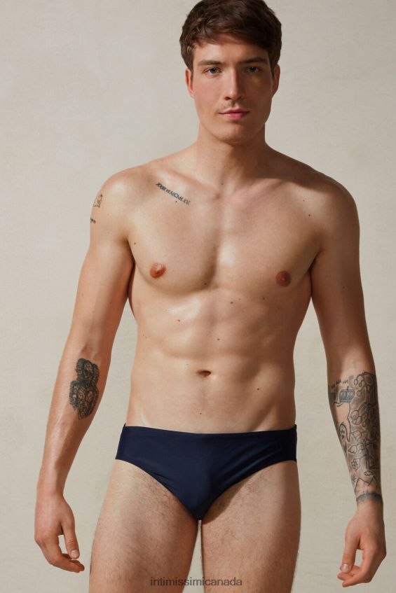 Apparel CA Intimissimi Men Plain Swim Briefs 1467-Intense Blue DD6R6T451 - Image 1