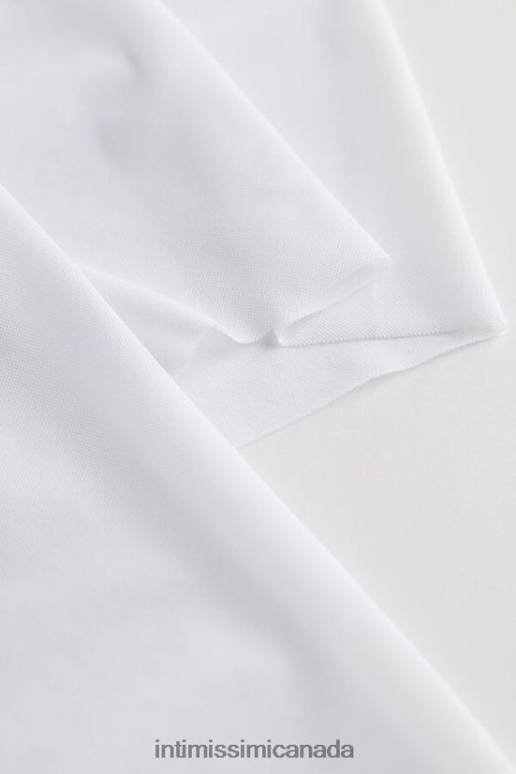 Apparel CA Intimissimi Men Raw-Edge Micromesh Top 001-White DD6R6T266 - Image 4