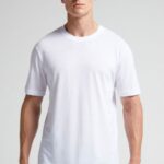 Apparel CA Intimissimi Men Regular-Fit Extra-fine Supima Cotton T-Shirt 001-White DD6R6T182