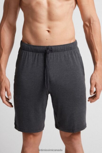 Apparel CA Intimissimi Men Silk and Modal Shorts 040-Dark Grey Blend DD6R6T240