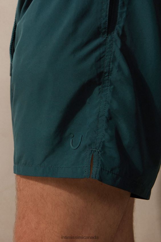 Apparel CA Intimissimi Men Solid-Colour Swim Shorts 4369-Dark Green DD6R6T445 - Image 3