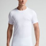 Apparel CA Intimissimi Men Stretch Supima Cotton T-Shirt 001-White DD6R6T286