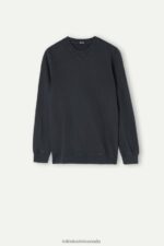Apparel CA Intimissimi Men Washed Collection Crew-Neck Sweatshirt 762I-Grey DD6R6T186 - Image 4