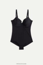 Apparel CA Intimissimi Women Francesca Ultralight Microfibre Body 019-Black DD6R6T1239 - Image 5