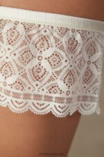 Apparel CA Intimissimi Women Lace Garter 2127-Powder White DD6R6T1040 - Image 4