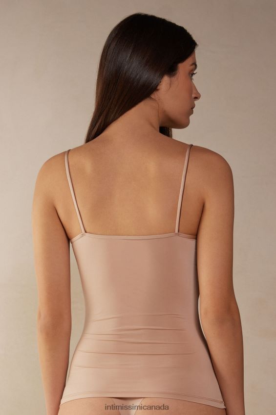 Apparel CA Intimissimi Women Ultralight Microfibre Top 044-Soft Beige DD6R6T1276 - Image 4