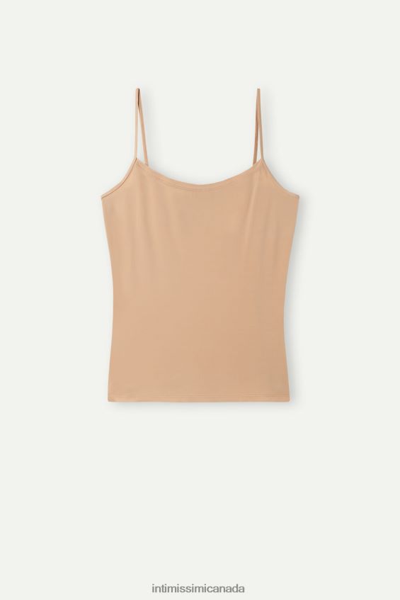 Apparel CA Intimissimi Women Ultralight Microfibre Top 044-Soft Beige DD6R6T1276 - Image 5