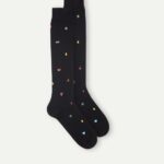 Socks CA Intimissimi Men Long Patterned Cotton Socks 199J-Slot Machine-Print Black DD6R6T329