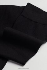 Socks CA Intimissimi Men Long Stretch Supima Cotton Socks 019-Black DD6R6T349 - Image 2