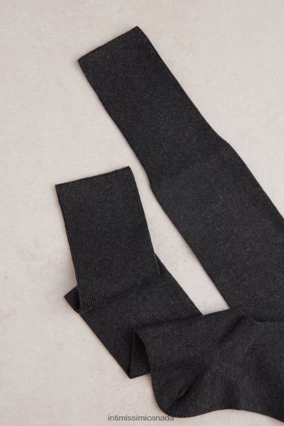 Socks CA Intimissimi Men Long Warm Cotton Socks 020-Anthracite Grey Blend DD6R6T374 - Image 2