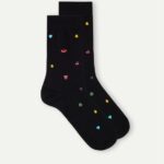 Socks CA Intimissimi Men Short Patterned Cotton Socks 199J-Slot Machine-Print Black DD6R6T330