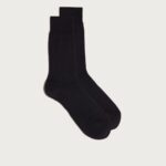 Socks CA Intimissimi Men Short Sateen Cotton Lisle Socks 780-Charcoal Grey DD6R6T387