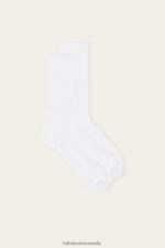 Socks CA Intimissimi Men Terry Cotton Short Socks 001-White DD6R6T358