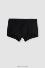 Underwear CA Intimissimi Men Boxer Shorts in Microfibre with Logo 019-Black DD6R6T148 - Image 4