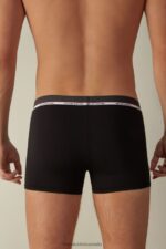 Underwear CA Intimissimi Men Micromodal Boxers 019-Black DD6R6T137 - Image 3