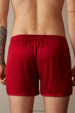 Underwear CA Intimissimi Men Silk Boxers 1473-Red DD6R6T90 - Image 5