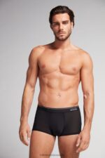 Underwear CA Intimissimi Men Super Fresh Micro-Mesh Boxers 019-Black DD6R6T96 - Image 2