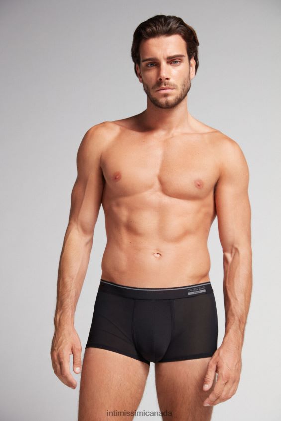 Underwear CA Intimissimi Men Super Fresh Micro-Mesh Boxers 019-Black DD6R6T96 - Image 2