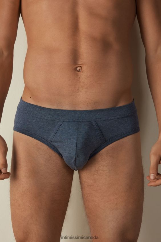 Underwear CA Intimissimi Men Supima Cotton Briefs 5210-Denim Blue Blend DD6R6T135 - Image 1