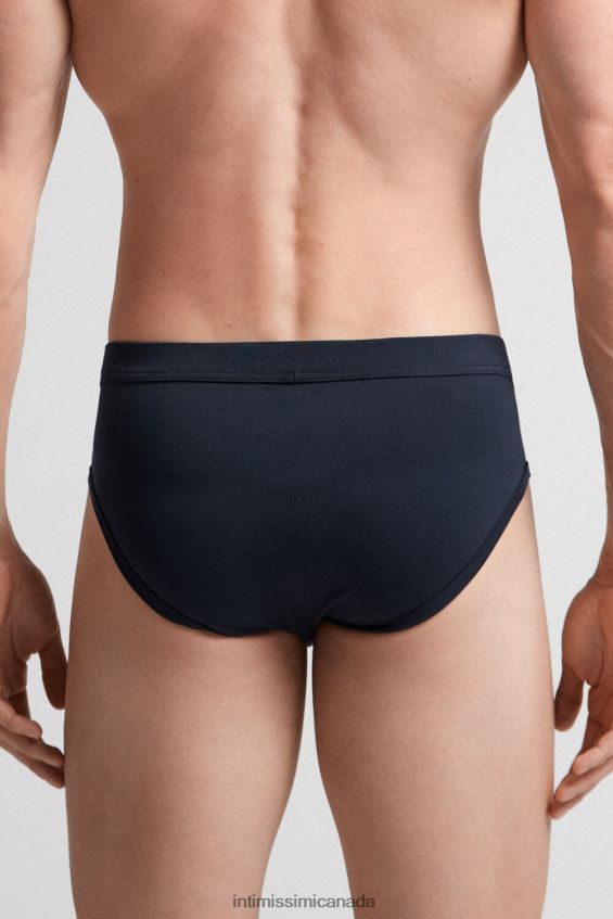 Underwear CA Intimissimi Men Supima Cotton Briefs 800-Midnight Blue DD6R6T143 - Image 3