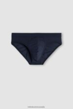 Underwear CA Intimissimi Men Supima Cotton Briefs 800-Midnight Blue DD6R6T143 - Image 4