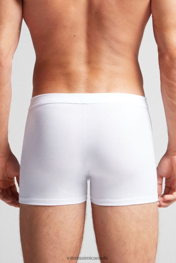Underwear CA Intimissimi Men Supima Cotton Loose Fit Boxers 001-White DD6R6T140 - Image 2