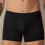 Underwear CA Intimissimi Men Supima Cotton Loose Fit Boxers 019-Black DD6R6T144