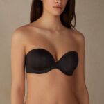 Underwear CA Intimissimi Women Anna Ultralight Microfibre Bandeau Bra 019-Black DD6R6T732