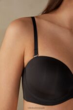 Underwear CA Intimissimi Women Anna Ultralight Microfibre Bandeau Bra 019-Black DD6R6T732 - Image 3