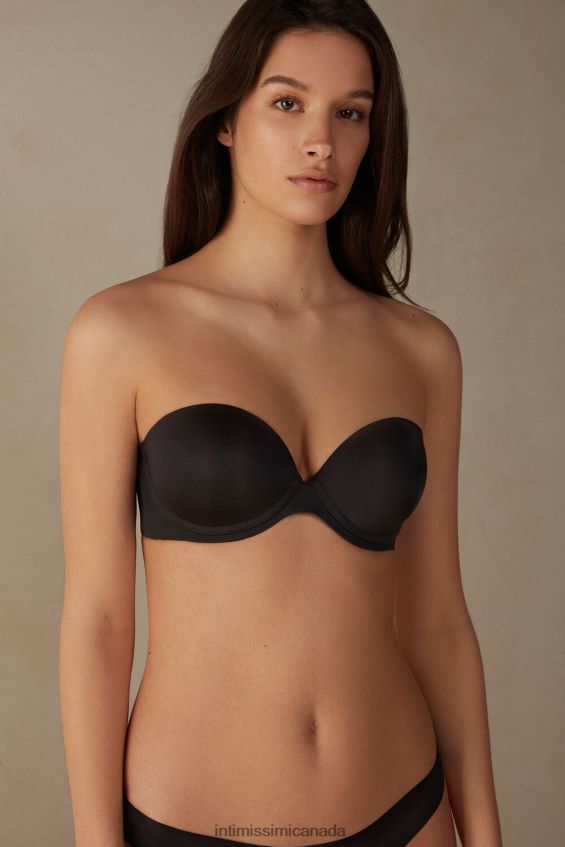 Underwear CA Intimissimi Women Anna Ultralight Microfibre Bandeau Bra 019-Black DD6R6T732 - Image 1