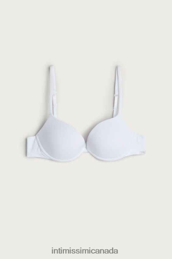 Underwear CA Intimissimi Women Bellissima C Cup Cotton Push-Up Bra 001-White DD6R6T832 - Image 6