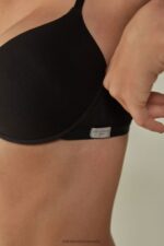 Underwear CA Intimissimi Women Bellissima C Cup Cotton Push-Up Bra 019-Black DD6R6T831 - Image 4