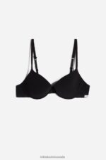 Underwear CA Intimissimi Women Bellissima C Cup Cotton Push-Up Bra 019-Black DD6R6T831 - Image 6