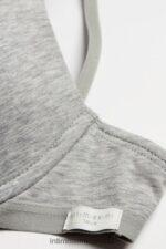 Underwear CA Intimissimi Women Bellissima C Cup Cotton Push-Up Bra 031-Light Grey Melange DD6R6T829 - Image 7