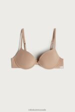 Underwear CA Intimissimi Women Bellissima C Cup Cotton Push-Up Bra 044-Soft Beige DD6R6T828 - Image 6