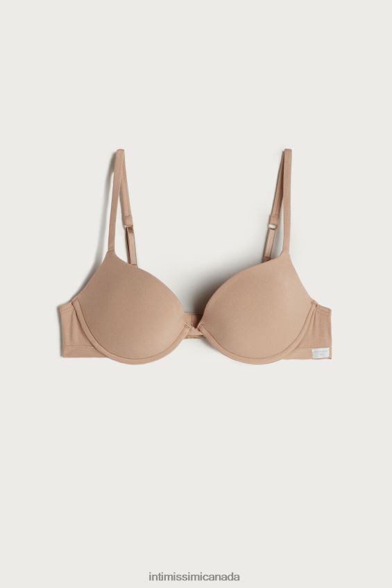 Underwear CA Intimissimi Women Bellissima C Cup Cotton Push-Up Bra 044-Soft Beige DD6R6T828 - Image 6