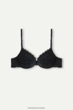 Underwear CA Intimissimi Women Bellissima Lace Push-Up Bra 019-Black DD6R6T712 - Image 6