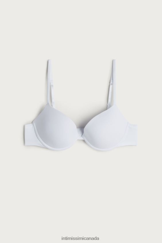 Underwear CA Intimissimi Women Bellissima Microfibre Push-Up Bra 001-White DD6R6T826 - Image 6