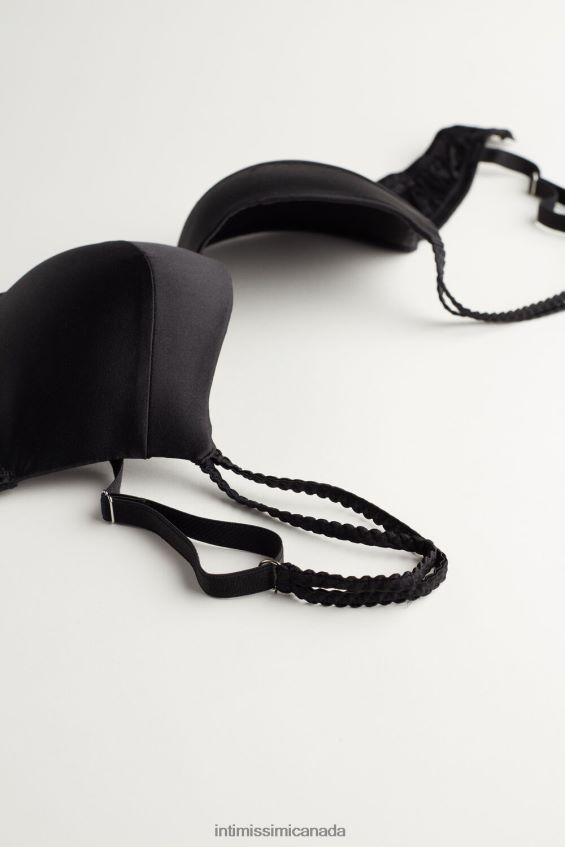 Underwear CA Intimissimi Women Bellissima Silk Push-Up Bra 019-Black DD6R6T799 - Image 6