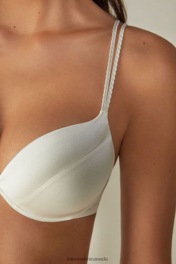 Underwear CA Intimissimi Women Bellissima Silk Push-Up Bra 2127-Powder White DD6R6T792 - Image 3